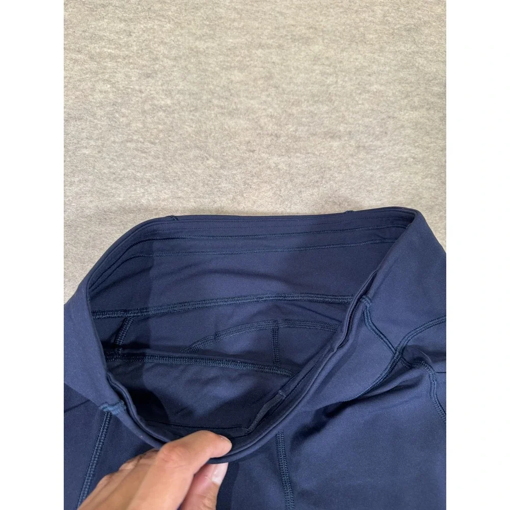 Lululemon‎ Leggings Womens 8 Blue High Rise Cropped Pockets Yoga Athletic Gym